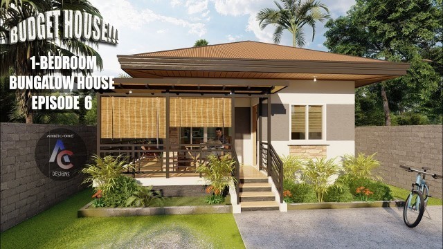 'Low-cost Single Bedroom Bungalow House Design Idea'