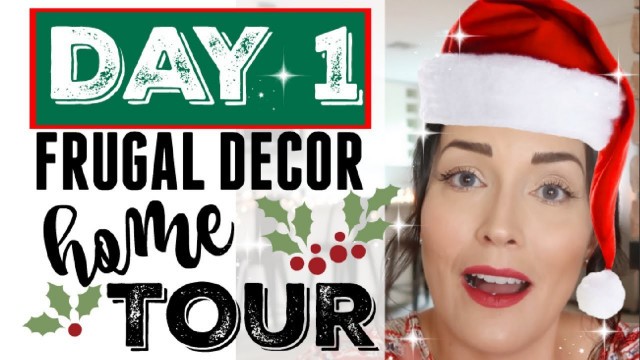 'MERRY CHRISTMAS!!! FRUGAL HOLIDAY HOME DECOR TOUR ● DECORATING ON A BUDGET ● MINIMALIST CHRISTMAS'