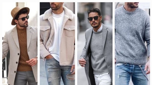 'Latest winter outfit men jackets #winterfashion#menswear #tshirt #stylish#wintercollection#denim'