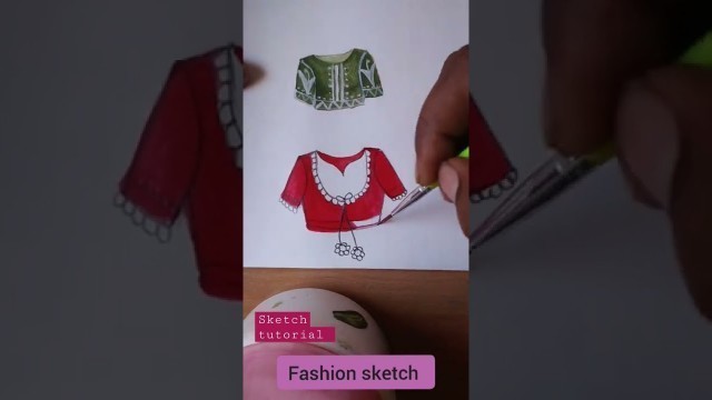 'fashion sketch || drawing tutorial #artist #beginners #arts #fashiondrawing #illustration #shorts'