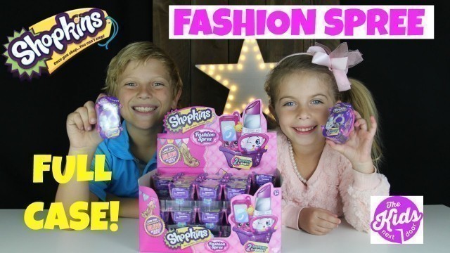 'FASHION SPREE SHOPKINS FULL CASE | Unboxing | 30 BLIND BASKETS | The Kids Next Door'