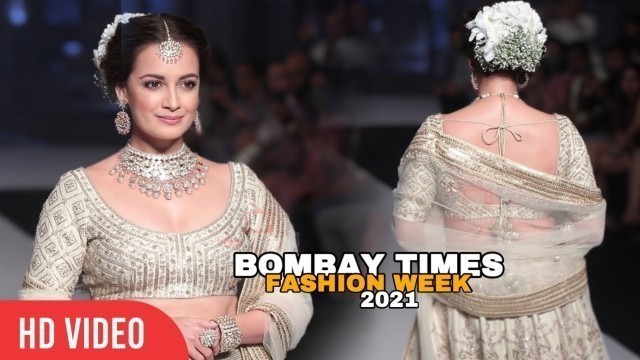 'Dia Mirza Ramp Walk at Bombay Times Fashion Week 2021'
