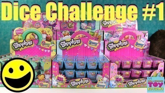 'Shopkins Game Dice Challenge | Season 1 2 3 4 Food Fair Fashion Spree Unboxing | PSToyReviews'