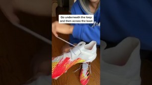 'Best way to tie a football boot #football'