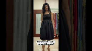 'Transformation of a dress !! #transformation #transform #convertible #convertibledress #magical'
