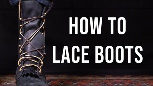 'How to Lace Boots | Nicks Handmade Boots'