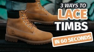 '3 Ways to Lace TIMBERLAND BOOTS in 60 Seconds #Shorts'