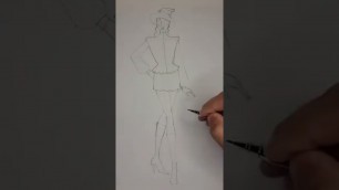 'Helloween costumes /Fashion drawing tutorial / Illustration step by step'
