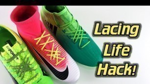 'A Better Way of Lacing Your Football Boots/Soccer Cleats - Life Hack'