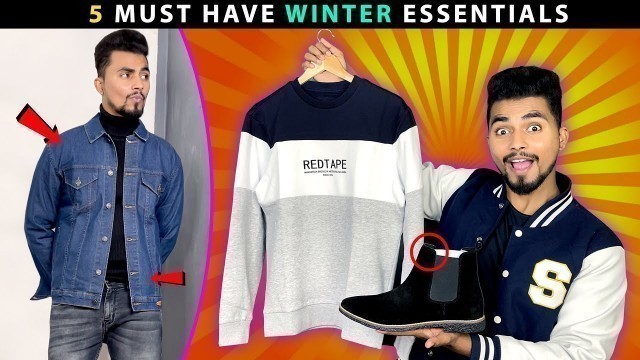 'TOP 5 *BUDGET* Winter Essentials EVERY GUY NEEDS  | AMAZON FASHION HAUL 2022'