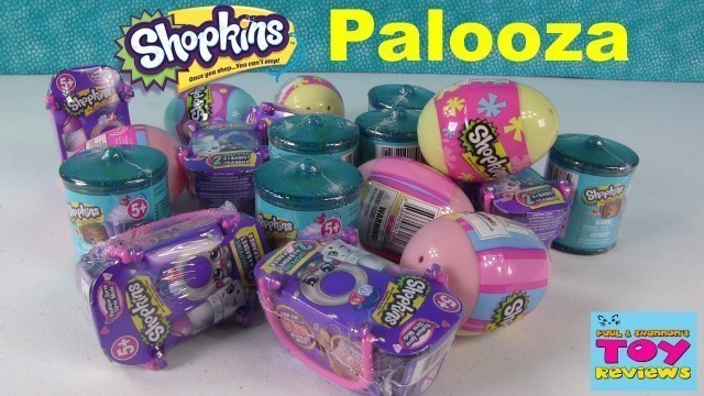 'Shopkins Surprise Eggs Food Fair Fashion Spree Opening Palooza | PSToyReviews'