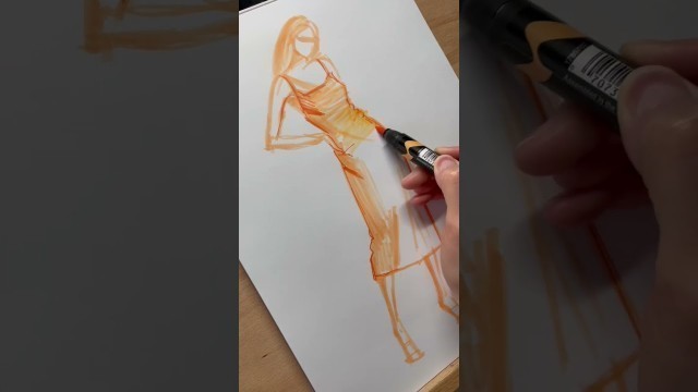 'How To Sketch Fashion Designs Quickly And Loosely With Markers'