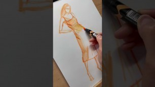 'How To Sketch Fashion Designs Quickly And Loosely With Markers'