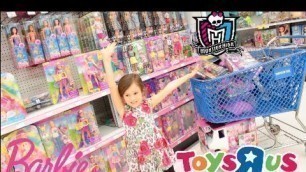 'TOYS R US TOY HUNT SHOPPING SPREE BARBIE MONSTER HIGH SHOPKINS SEASON  7 MONSTER HIGH MC2 LOL DOLLS'