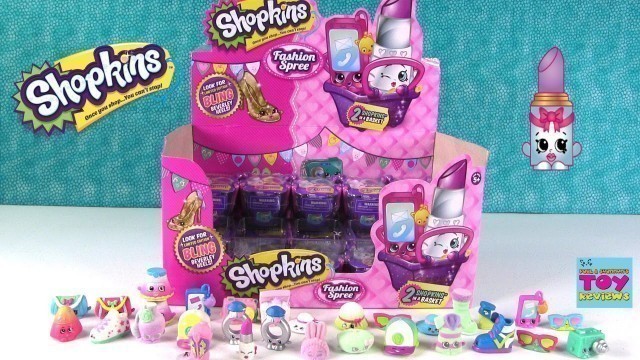 'Shopkins Fashion Spree Round 2 Pack Blind Shopping Basket Opening Toy Review | PSToyReviews'