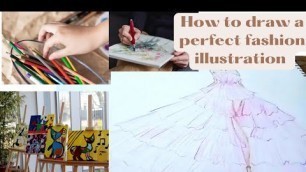 'Pencil sketches step by step |Draw a barbie frock with perfect techniques for beginners|Draw 9heads'