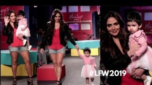 'Esha Deol with Daughter Radhya Cutest Ramp Walk at Lakme Fashion Week 2019'