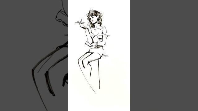 'Quick fashion sketch...in a few quick steps!'