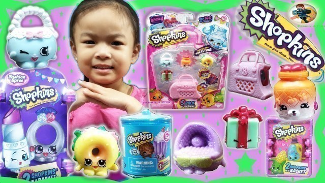 'NEW Fashion Spree Shopkins Kitty Catbed Ultra RARE Season 4 5-Pack & Food Fair Season 1, 2, 3, 4'