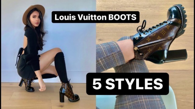 'HOW TO STYLE LOUIS VUITTON BOOTS  - 5 LOOKS #louisvuitton'