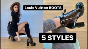 'HOW TO STYLE LOUIS VUITTON BOOTS  - 5 LOOKS #louisvuitton'