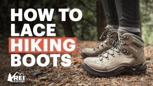 'How to Lace Hiking Boots'