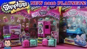 'New 2016 Shopkins Playsets - Slumber Party, Frosty & Gym Collection! Fashion Spree | Shopking'