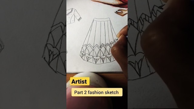 'fashion drawing sketch #drawinginfashionsketching#draw#easytodraw#artstutorialdrawing#arts#shorts'