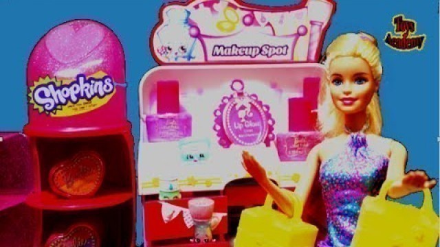 'Barbie Beauty Case Rescue Shopkins Make Up Spot Season 3 Fashion Spree | Toys Academy'