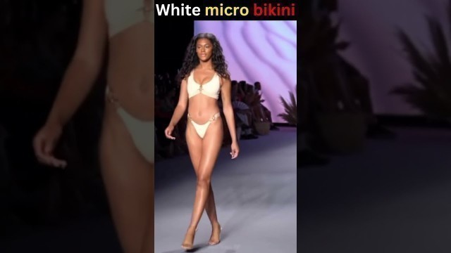 'White Micro Bikini | Ramp walk'