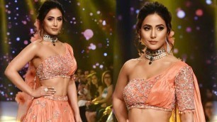 'Hina Khan Ramp Walk At Bombay Times Fashion Week Spring Summer 2019'