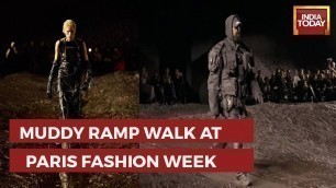 'Balenciaga Makes Models Walk On Muddy Ramp During Paris Fashion Week'