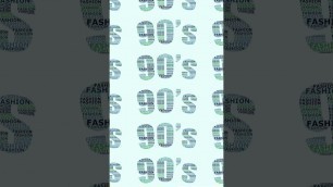 '90’s fashion trends slogan animated message. Visual art, digital image'