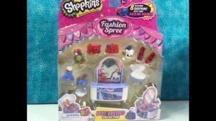 'Shopkins GIVEAWAY Fashion Spree Best Dressed Collection Season 3 Playset Unboxing Exclusive'