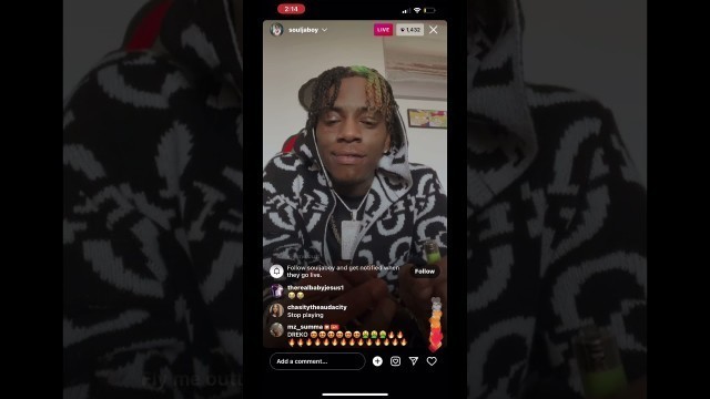 '#souljaboy Disses Kanye west on IG live & says he’s the new icon and fashion of inventors 