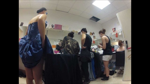 'Dressing room and backstage'