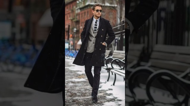'stylish men\'s winter long coat for men #winteroutfitideas #longcoatgermanshepard'