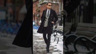 'stylish men\'s winter long coat for men #winteroutfitideas #longcoatgermanshepard'