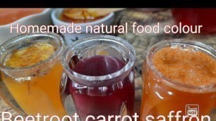 'Homemade natural food colour| no chemical, no dyes| easy and simple with only 3 ingredients'