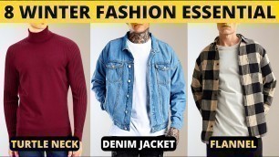 '8 Winter Essentials Every Men Should Have | Winter Fashion Items | Men\'s Fashion | हिंदी में'