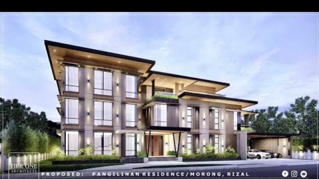 'Pangilinan Residence - 850 SQM HOUSE DESIGN - 1000 SQM LOT - Tier One Architects'