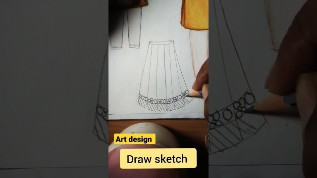 'fashion sketch drawing #easyarts#drawingfashionsketching#beginnersartistsarts#easytodraw#shorts'