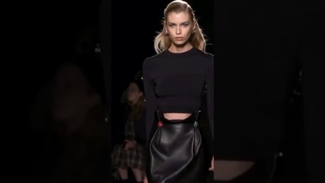'Stella Maxwell runway walk for Versace pre-fall 2019 fashion show'