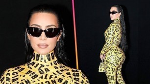 'Kim Kardashian STRUGGLES to Walk as She Rocks Balenciaga Caution Tape'
