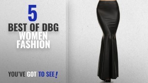 'Dbg Women Fashion [2018 Best Sellers]: DBG Women\'s Black Faux Leather Skirt-2XL'