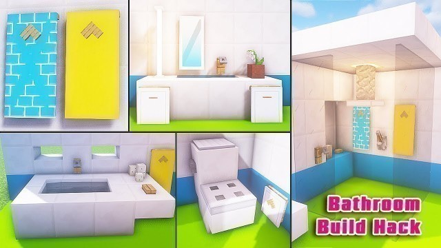 '⚒ Minecraft: 10 Bathroom Build Hacks, Tips and Interior Design Ideas in Minecraft #23'