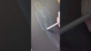'How To Draw Fashion Sketches On Black Paper'