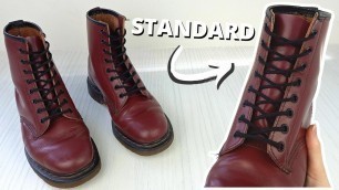 'HOW TO LACE DOC MARTENS (STANDARD Way)'