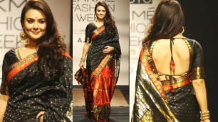 'Lakme Fashion Week 2017 Day 2 - Preity Zinta Ramp Walk In Saree'
