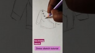 'sketch for fashion illustration sketch tutorial #arts #fashiondraw #drawing #easyart #arts #shorts'